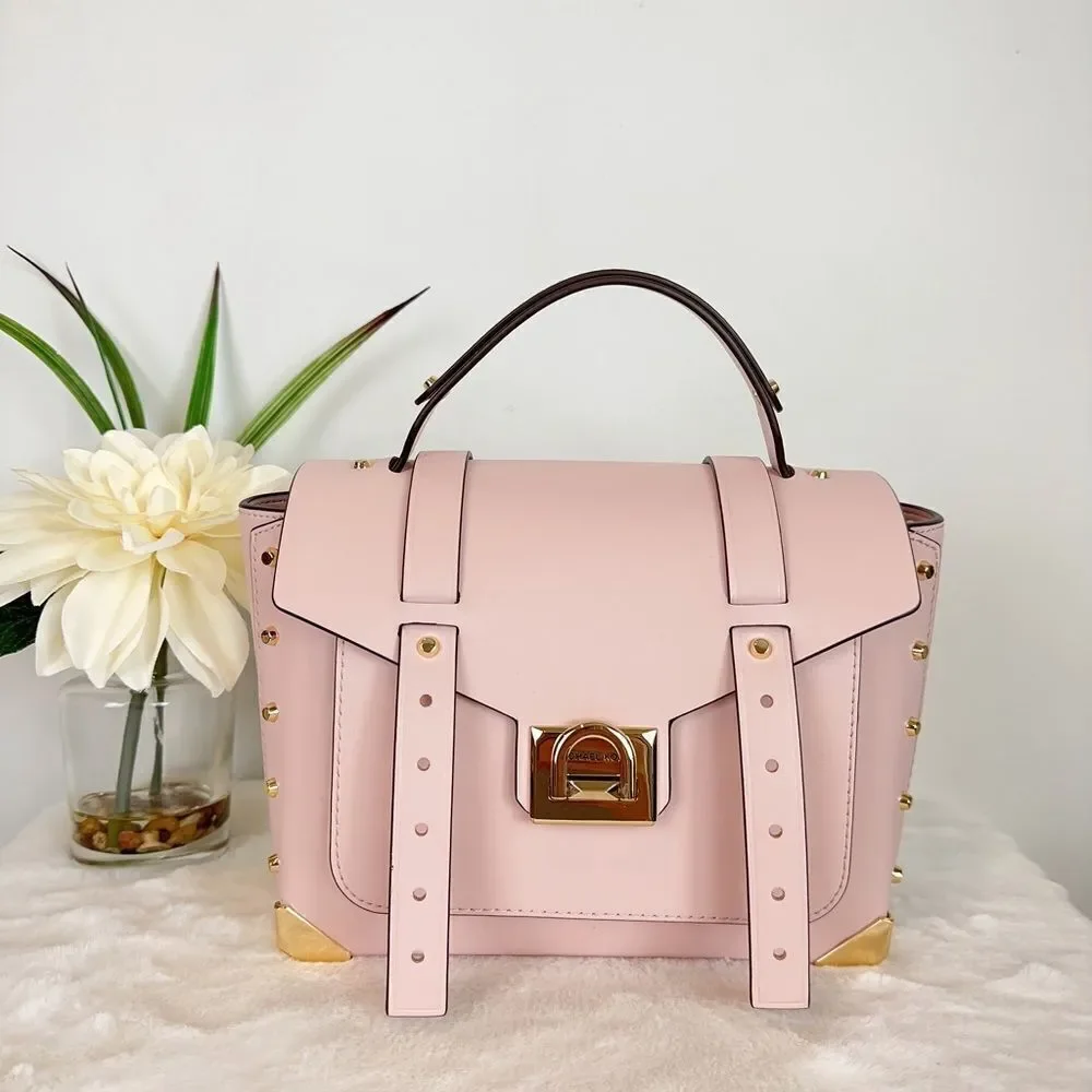 NWT MICHAEL KORS Manhattan‎ Medium Leather Satchel Bag
